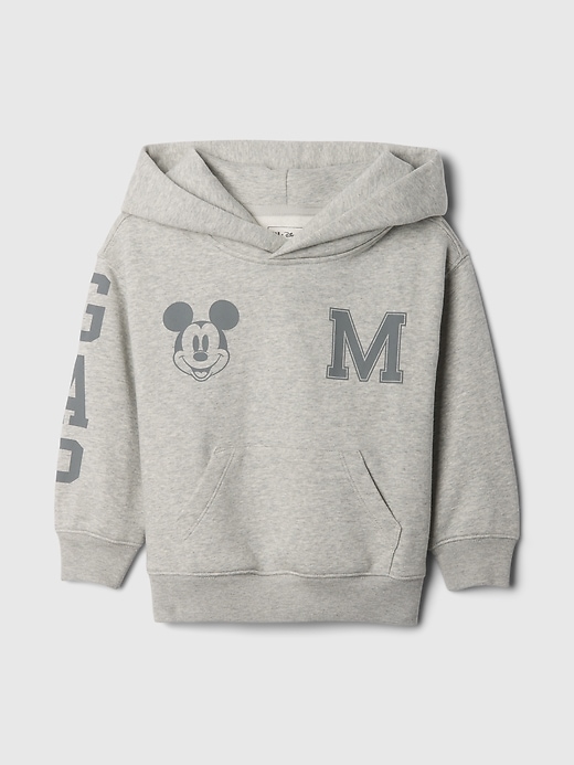 1 of 8 showing, with the color light heather gray of product Gap × Disney Baby & Toddler VintageSoft Hoodie