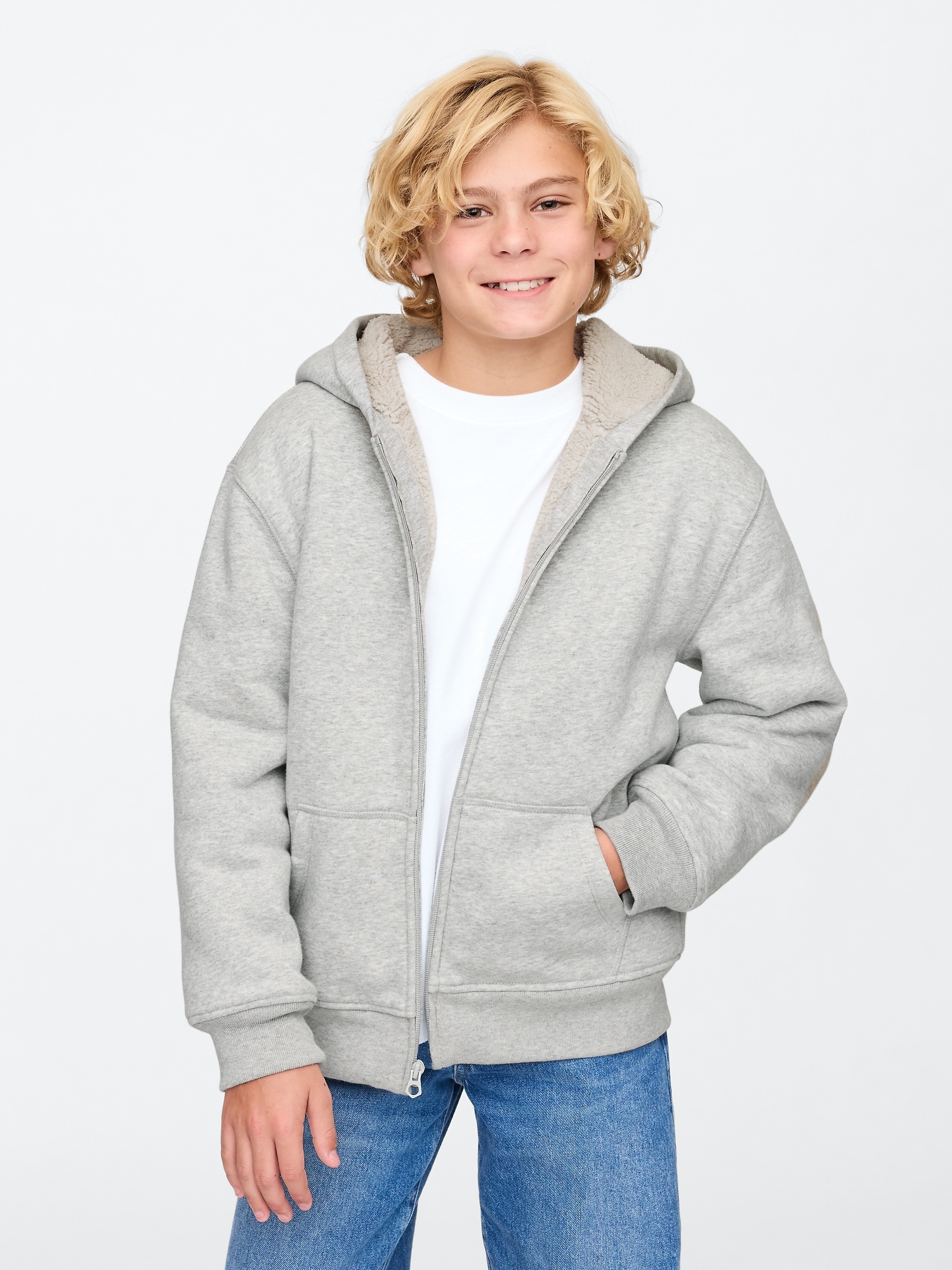 Sherpa boys hoodie hotsell