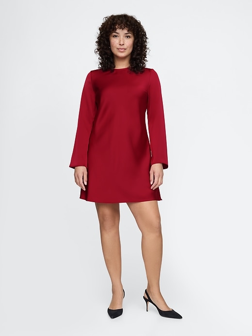 gap recycled satin mini dress Satin Mini Dress