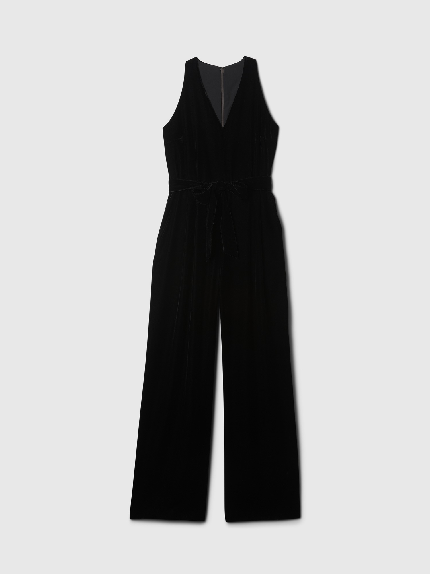 Женские комбинезоны Gap Recycled Velvet V-Neck Jumpsuit — фото 7