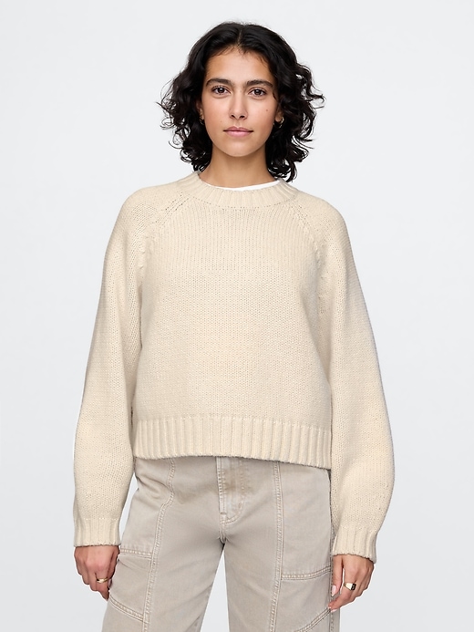 Image number 1 showing, Relaxed Balloon-Sleeve Sweater