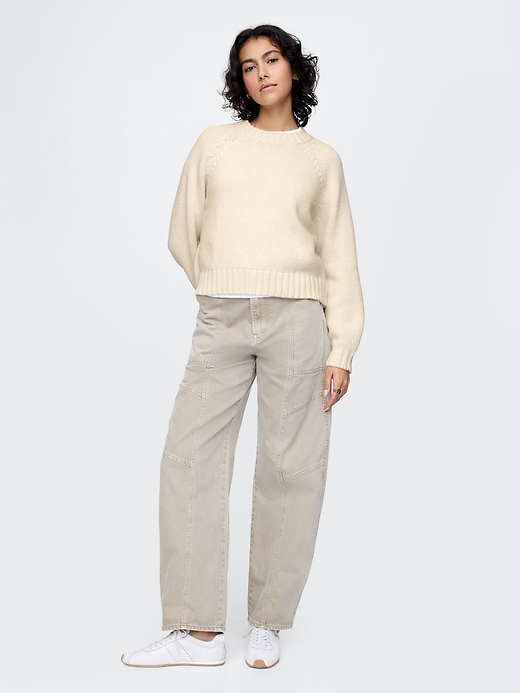 Image number 3 showing, Relaxed Balloon-Sleeve Sweater