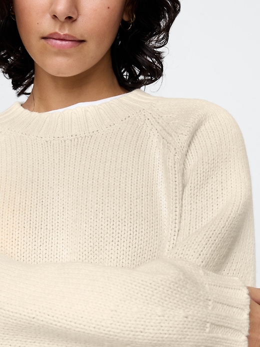 Image number 4 showing, Relaxed Balloon-Sleeve Sweater