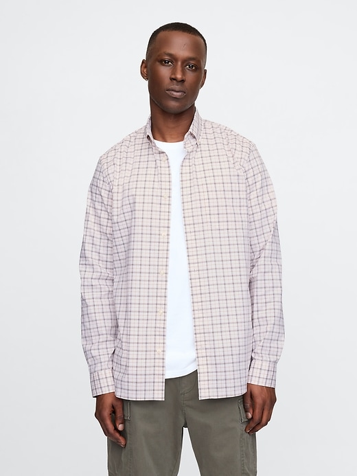 Image number 1 showing, All-Day Poplin Shirt in Classic Fit