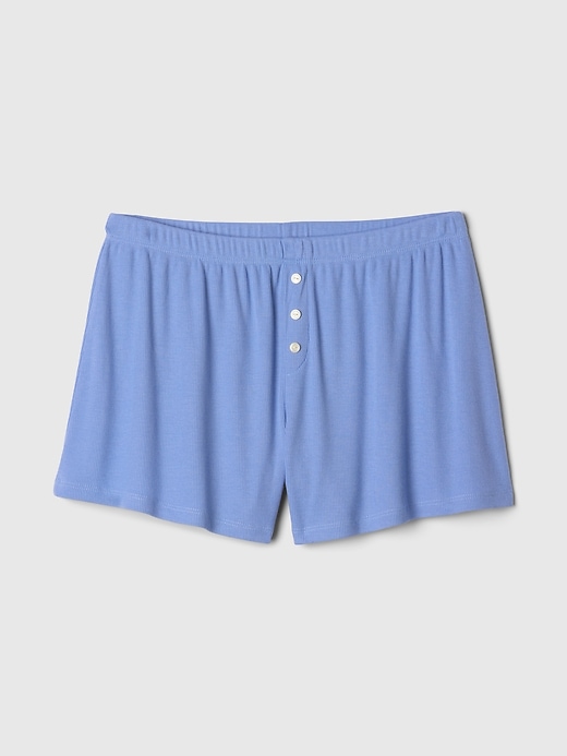 Image number 3 showing, Mini Rib Relaxed PJ Shorts