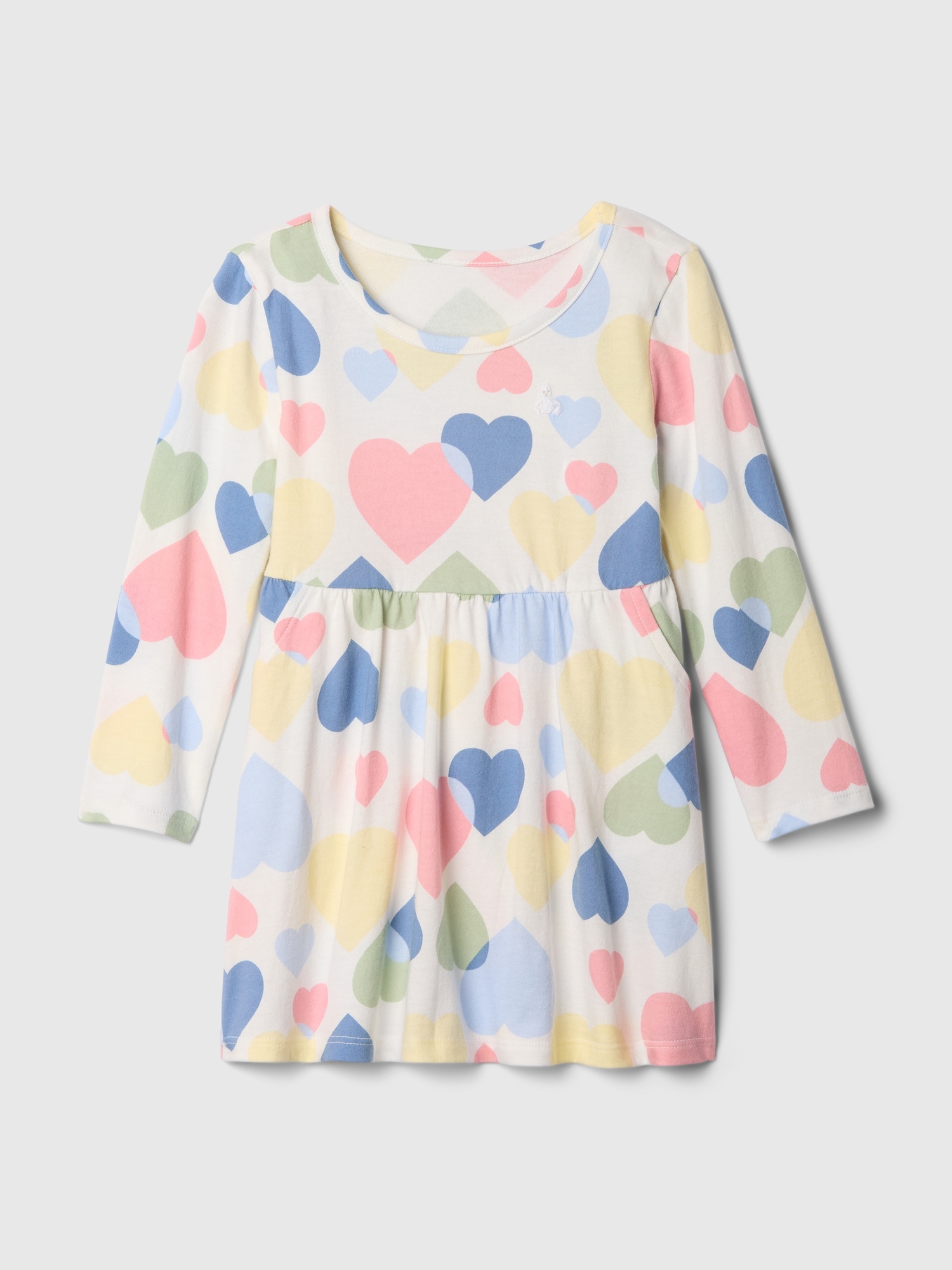 Gap Baby Mix And Match Skater Dress In Pink Hearts