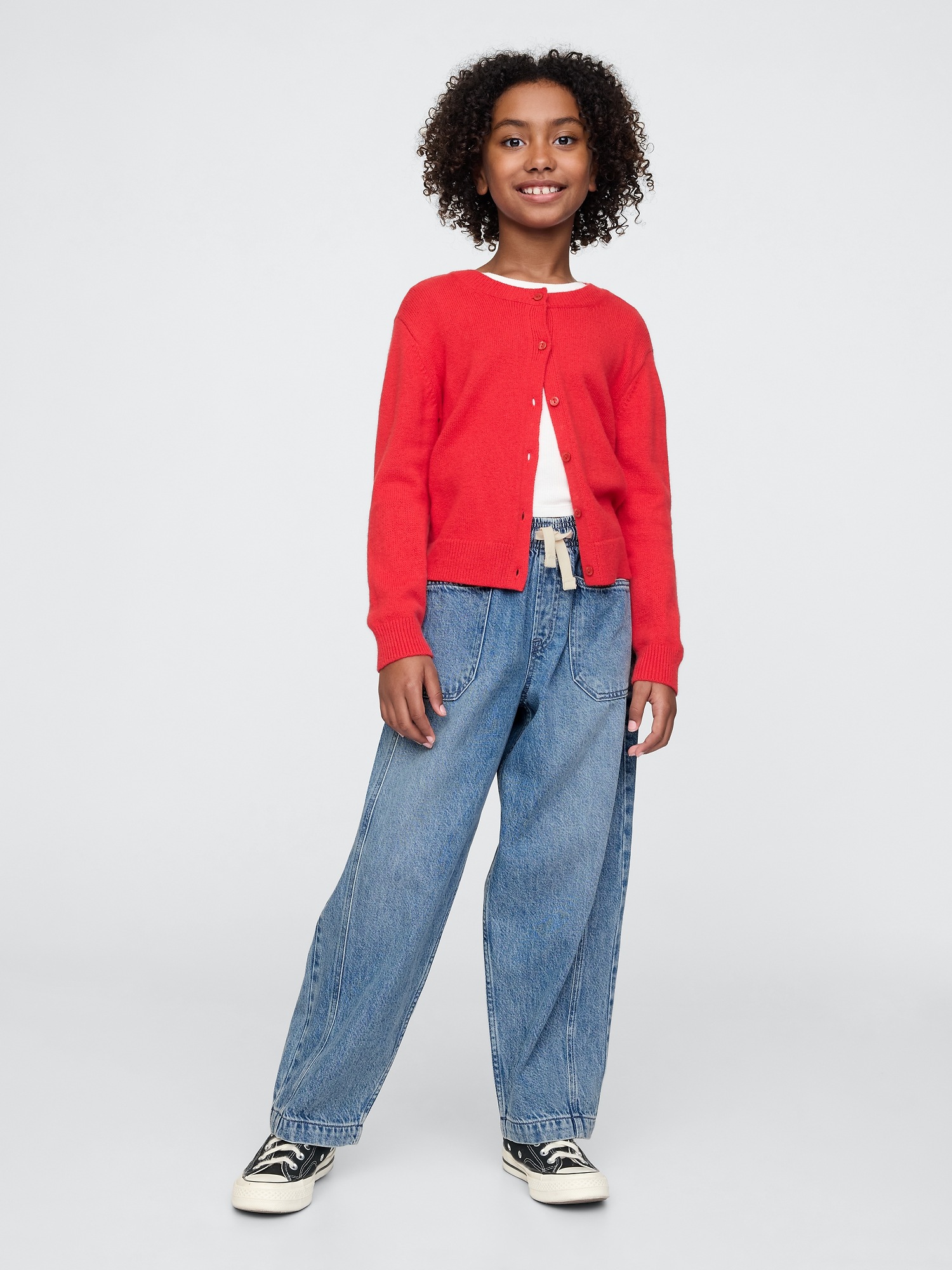 Детские джинсы Gap Kids High Rise Ultrasoft Easy Horseshoe Jeans