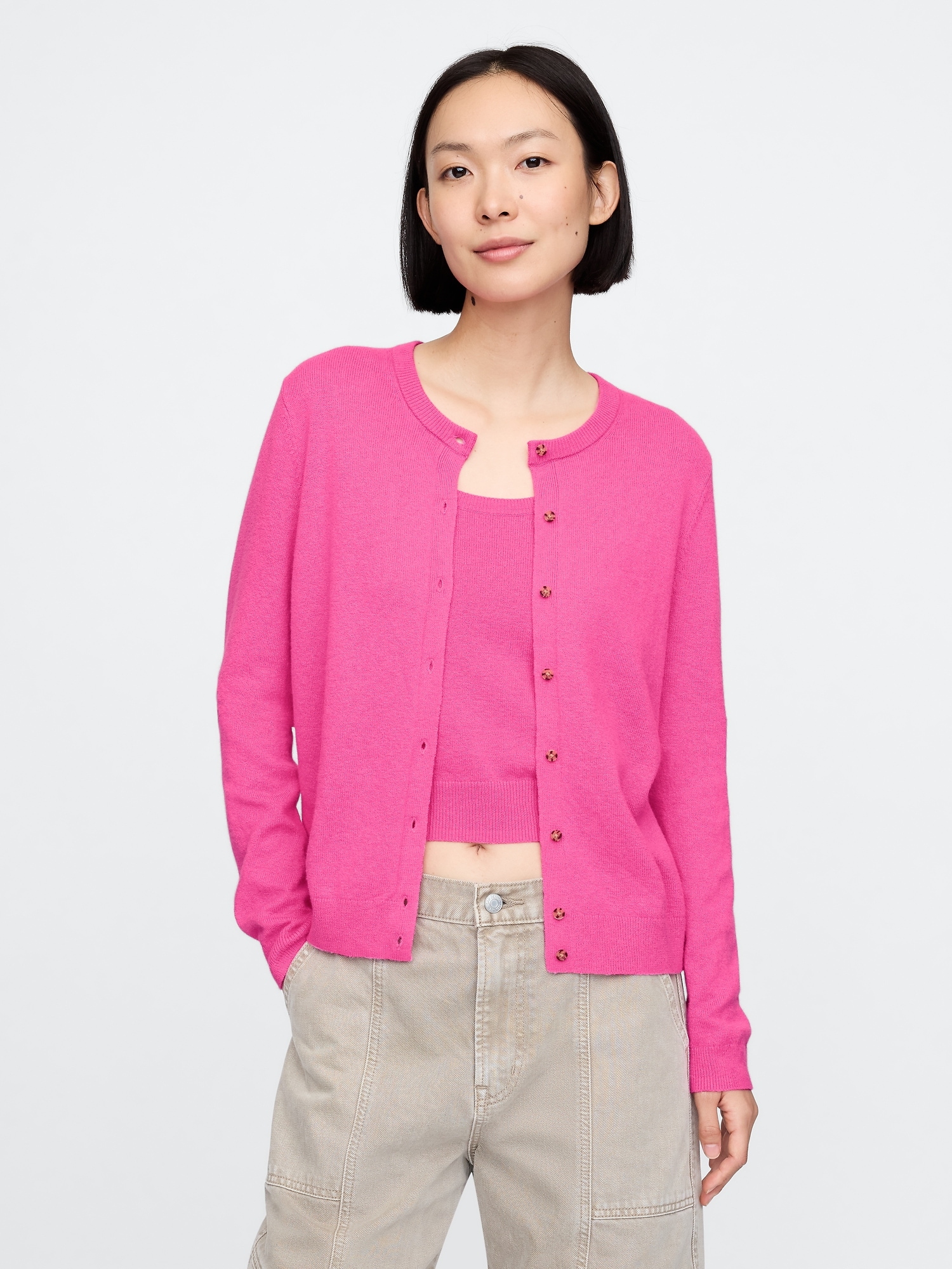 CashSoft Cardigan - Pink