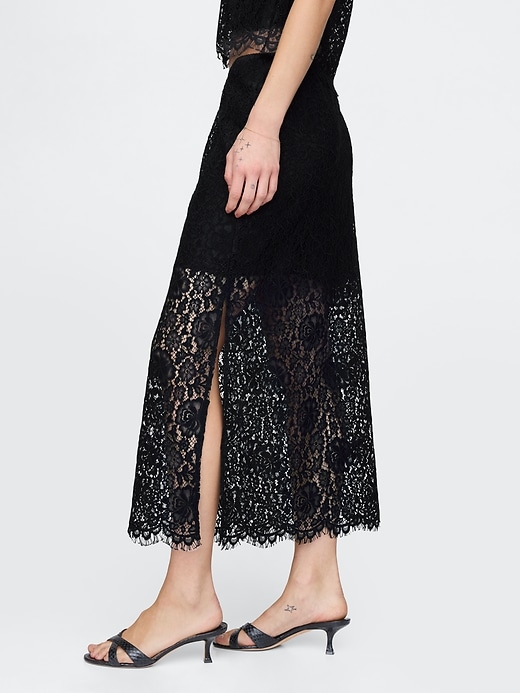 Image number 3 showing, Lace Midi Skirt