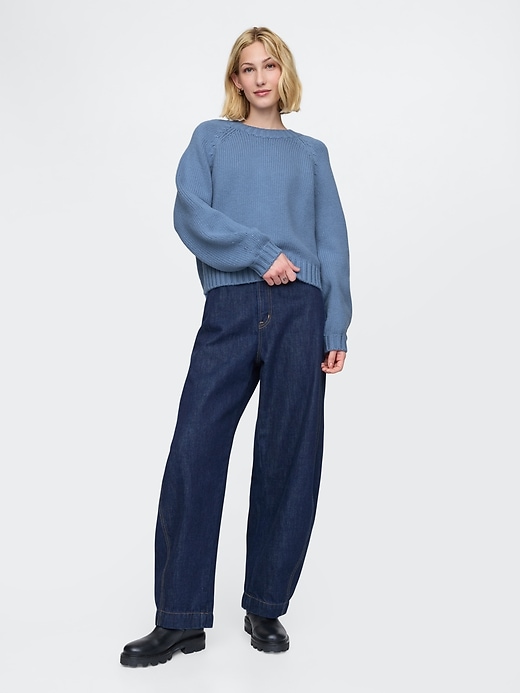 Image number 3 showing, Relaxed Balloon-Sleeve Sweater