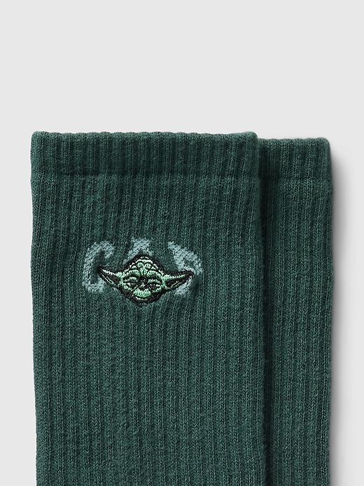 2 of 8 showing, with the color ESSEX GREEN of product Star Wars Logo Crew Socks