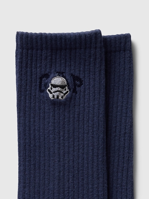 2 of 8 showing, with the color dark night of product Star Wars Logo Crew Socks