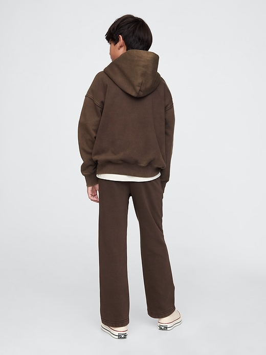 2 of 8 showing, with the color terra brown of product Kids VintageSoft Baggy Sweatpants