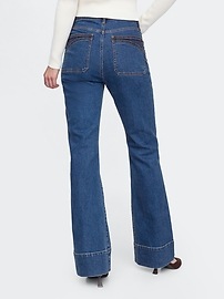 High Rise &#39;70s Flare Jeans