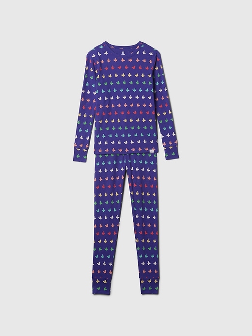 Image number 1 showing, Kids Organic Brushed Cotton PJ Set