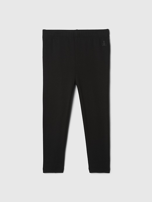 1 of 8 showing, with the color true black of product Toddler Leggings In Stretch Jersey