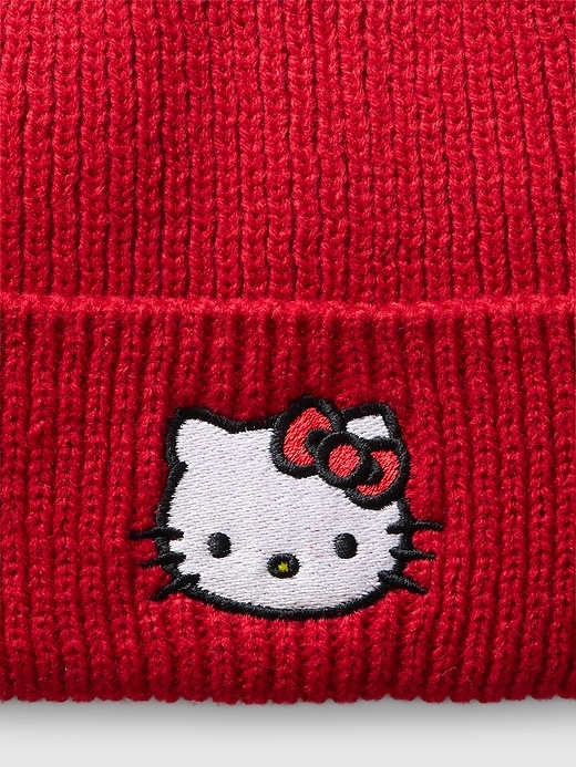 2 of 8 showing, with the color modern red of product Kids Hello Kitty Beanie