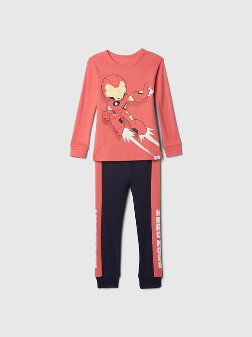 Image number 1 showing, Baby & Toddler Marvel Organic Brushed Cotton PJ Set