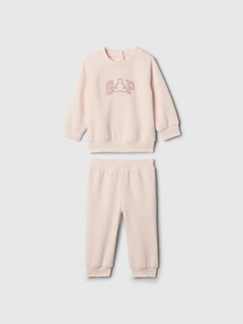 Baby VintageSoft Bear Logo Sweat Set