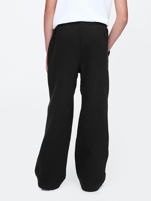 2 of 8 showing, with the color true black of product Kids VintageSoft Baggy Sweatpants