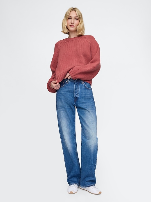 Image number 3 showing, Relaxed Balloon-Sleeve Sweater