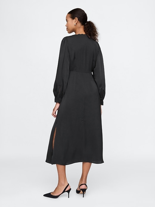 Image number 2 showing, Satin Empire Midi Dress
