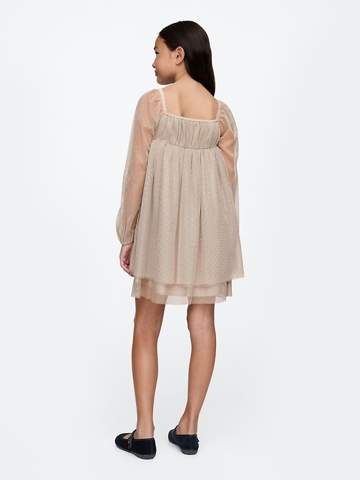 2 of 8 showing, with the color quail shine of product Kids Tulle Dress