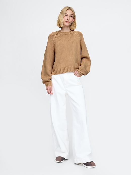Image number 3 showing, Relaxed Balloon-Sleeve Sweater