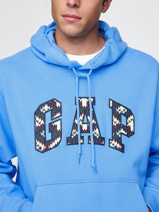 Image number 4 showing, Heavyweight Embroidered Arch Logo Hoodie