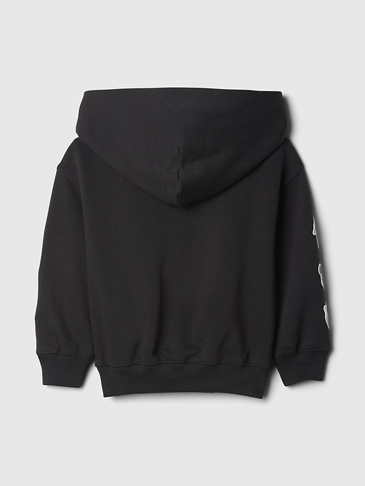 2 of 8 showing, with the color black of product Gap × Disney Baby & Toddler VintageSoft Hoodie