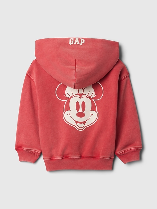 2 of 8 showing, with the color modern red of product Gap × Disney Baby & Toddler VintageSoft Hoodie