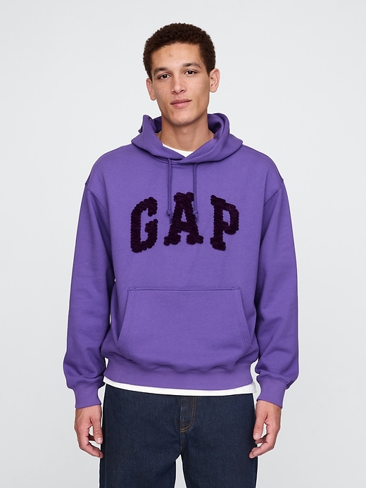 Oversized Chenille Logo Hoodie | Gap