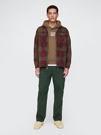 Herringbone Utility Cargo Pants