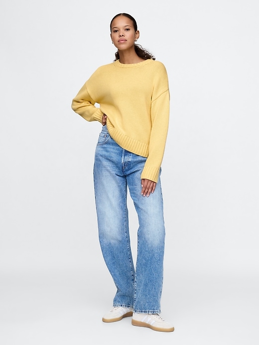 Image number 3 showing, 100% Cotton Relaxed Sweater
