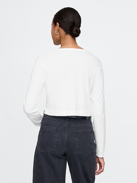 Image number 2 showing, Organic Cotton VintageSoft Cropped T-Shirt