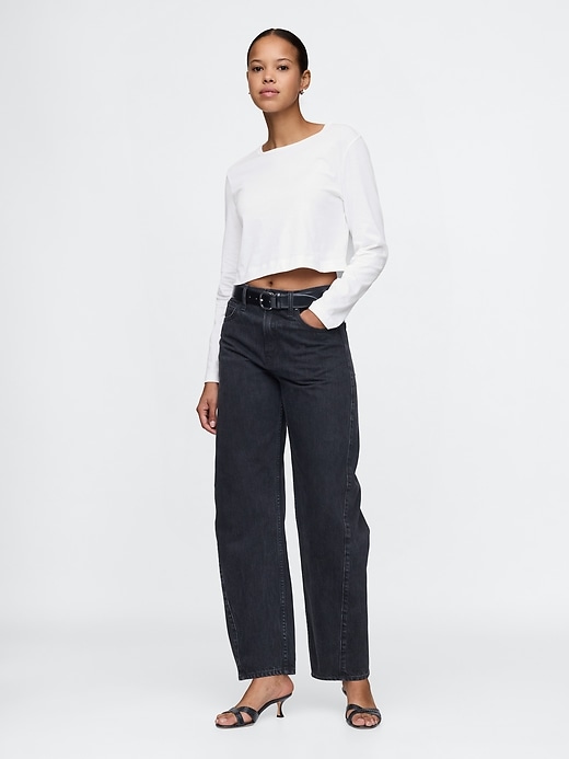 Image number 3 showing, Organic Cotton VintageSoft Cropped T-Shirt
