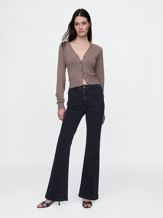 Image number 1 showing, High Rise '70s Flare Jeans