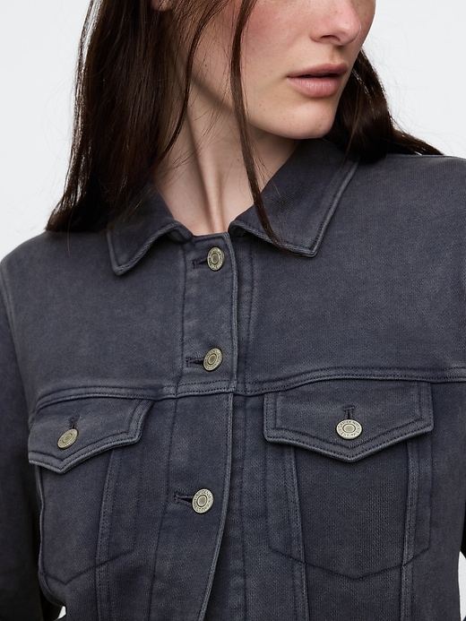 Image number 4 showing, Heavyweight French Terry Icon Denim Jacket