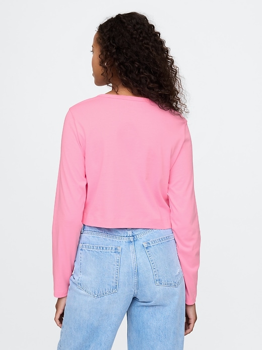 Image number 2 showing, Organic Cotton VintageSoft Cropped T-Shirt