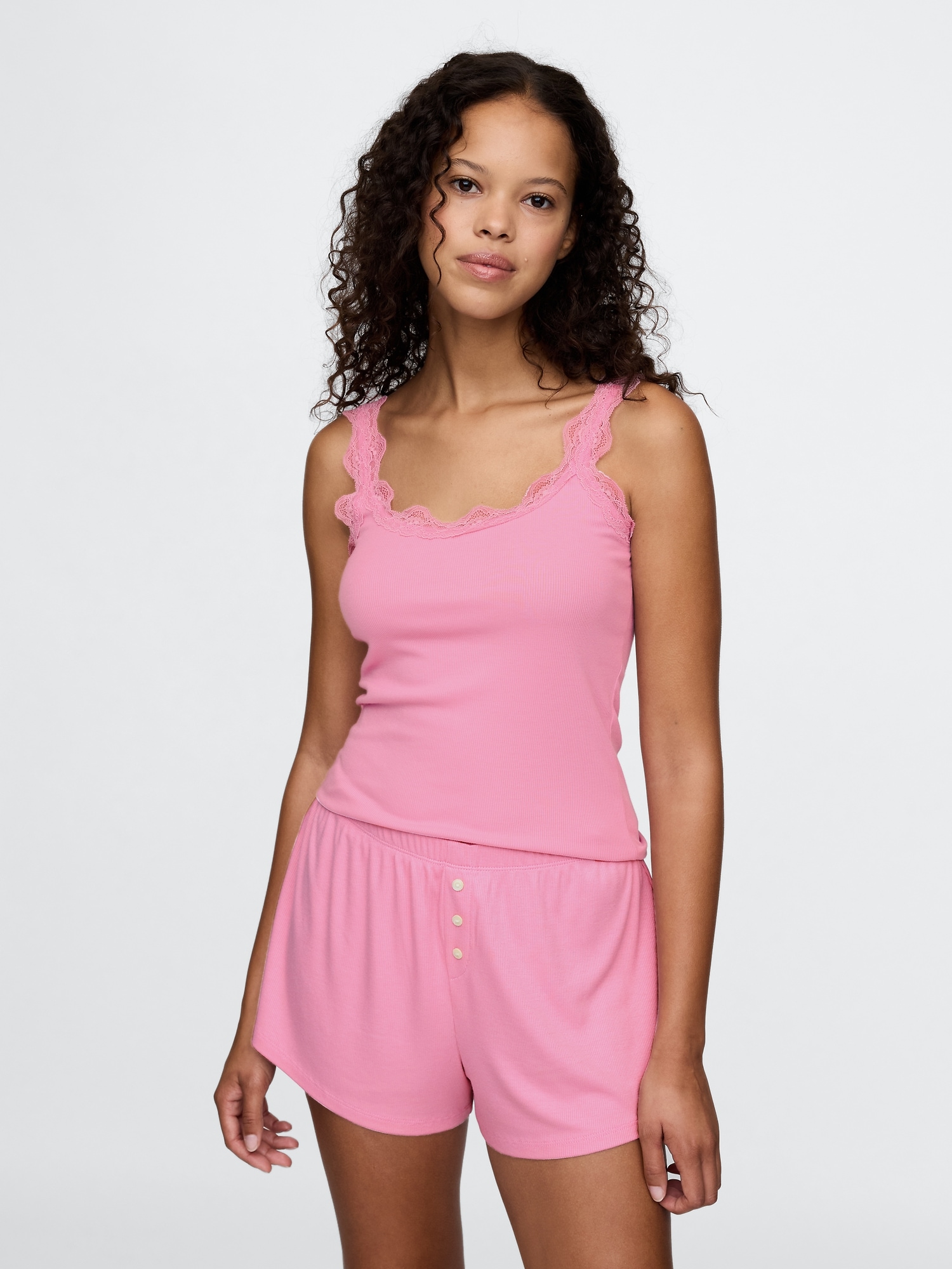 NEW ARRIVAL épine lace 2way rib tops web 4/19- store 4/20-