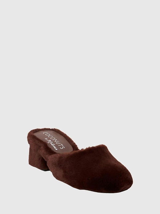 2 of 8 showing, with the color CHOCOLATE of product Teddy Heeled Mule