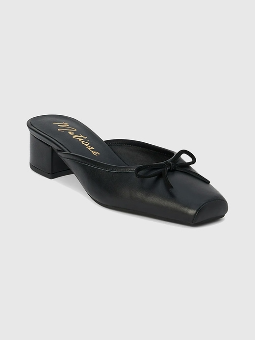 2 of 8 showing, with the color Black of product Basilio Heeled Mule