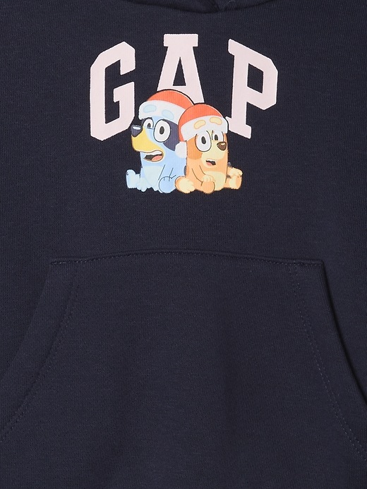 Image number 3 showing, Baby & Toddler VintageSoft Bluey Logo Hoodie