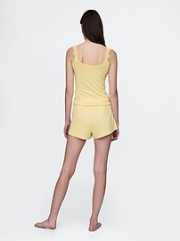 Mini Rib Relaxed PJ Shorts
