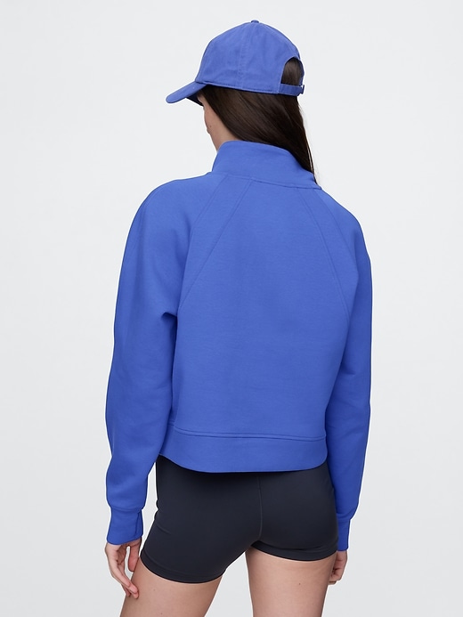2 of 8 showing, with the color Dazzling blue of product GapFit Scuba Half-Zip Pullover