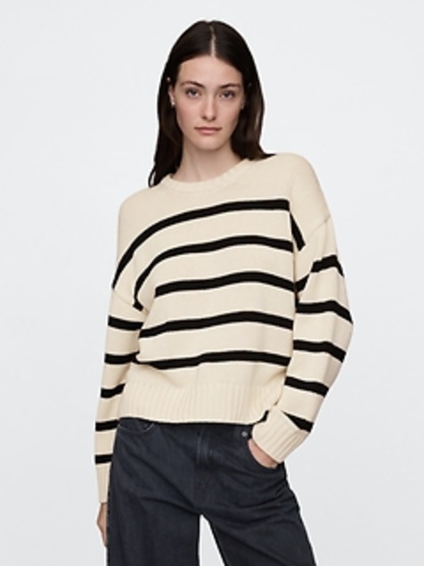 100% Cotton Relaxed Sweater