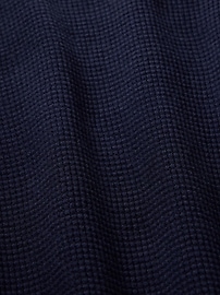Vintage Soft Waffle-Lined Zip Hoodie