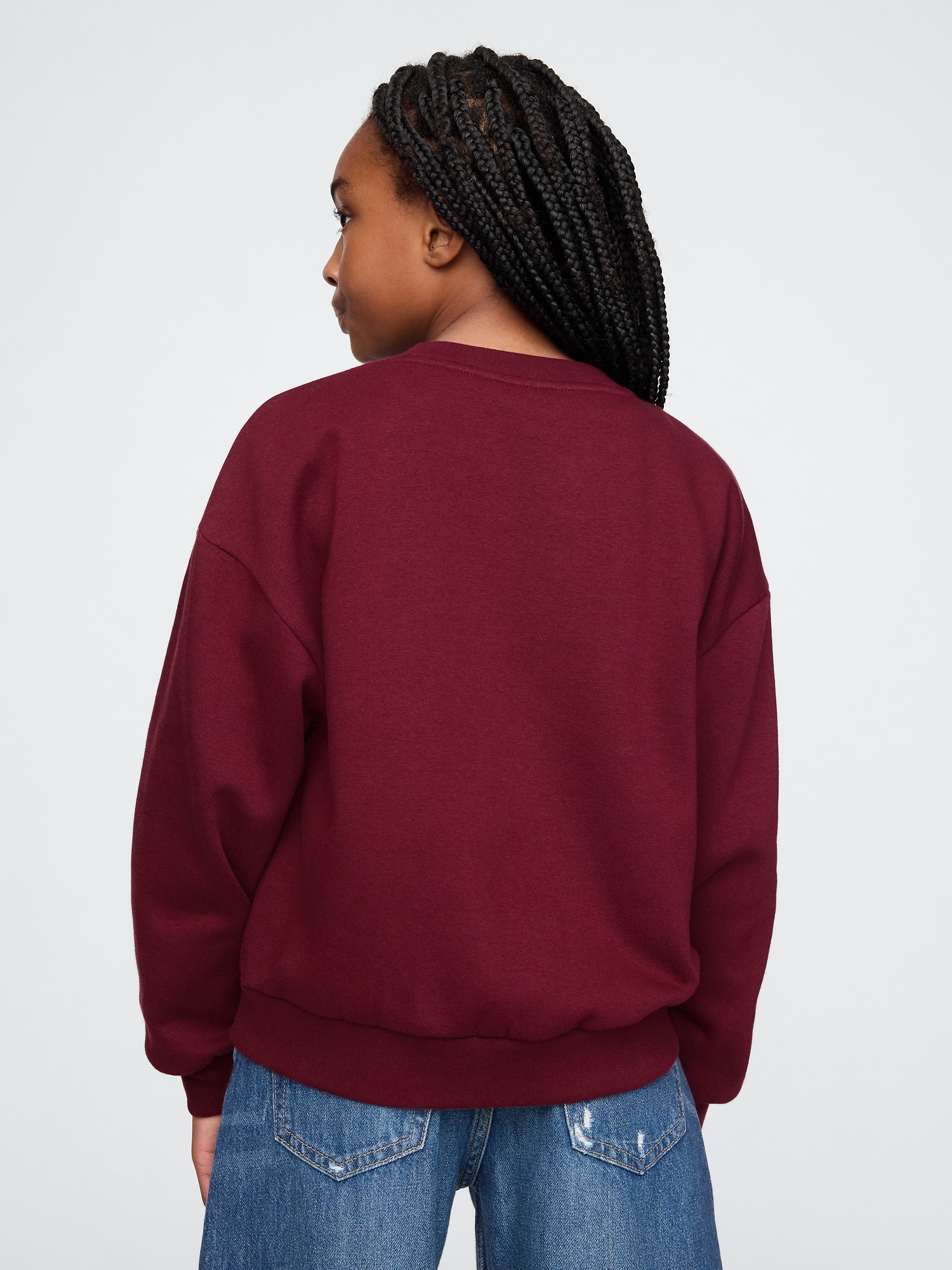 Детская толстовка Gap VintageSoft, цвет: Красный — фото 2