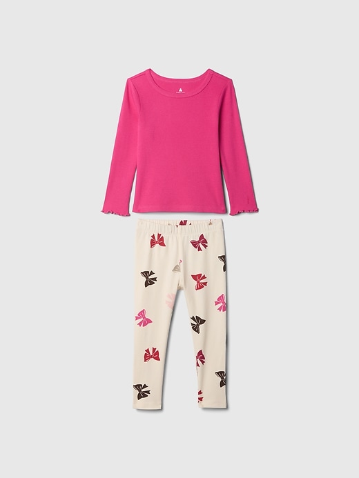 Image number 1 showing, Baby & Toddler Mix & Match Bow Outfit Set