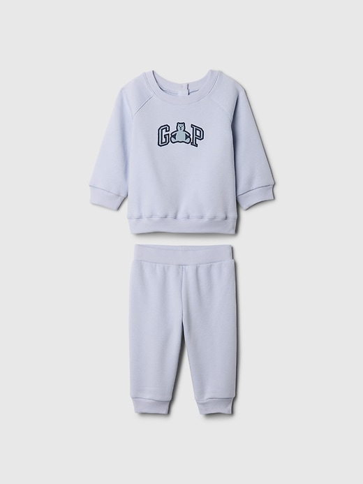 Image number 1 showing, Baby VintageSoft Bear Logo Sweat Set